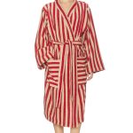 PEMBROKE STRIPE COTTON ROBE 长袍
