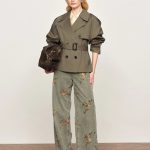 Beatrice Short Trench Coat in Cotton Twill