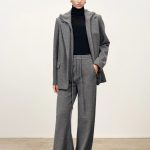 Avery Layered Look Hoodie Blazer in Merino Wool
